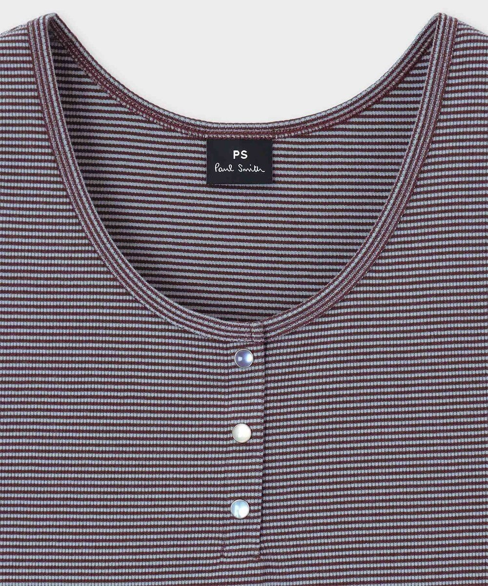 Paul Smith マルチカラーボタン ボーダー タンクトップ 