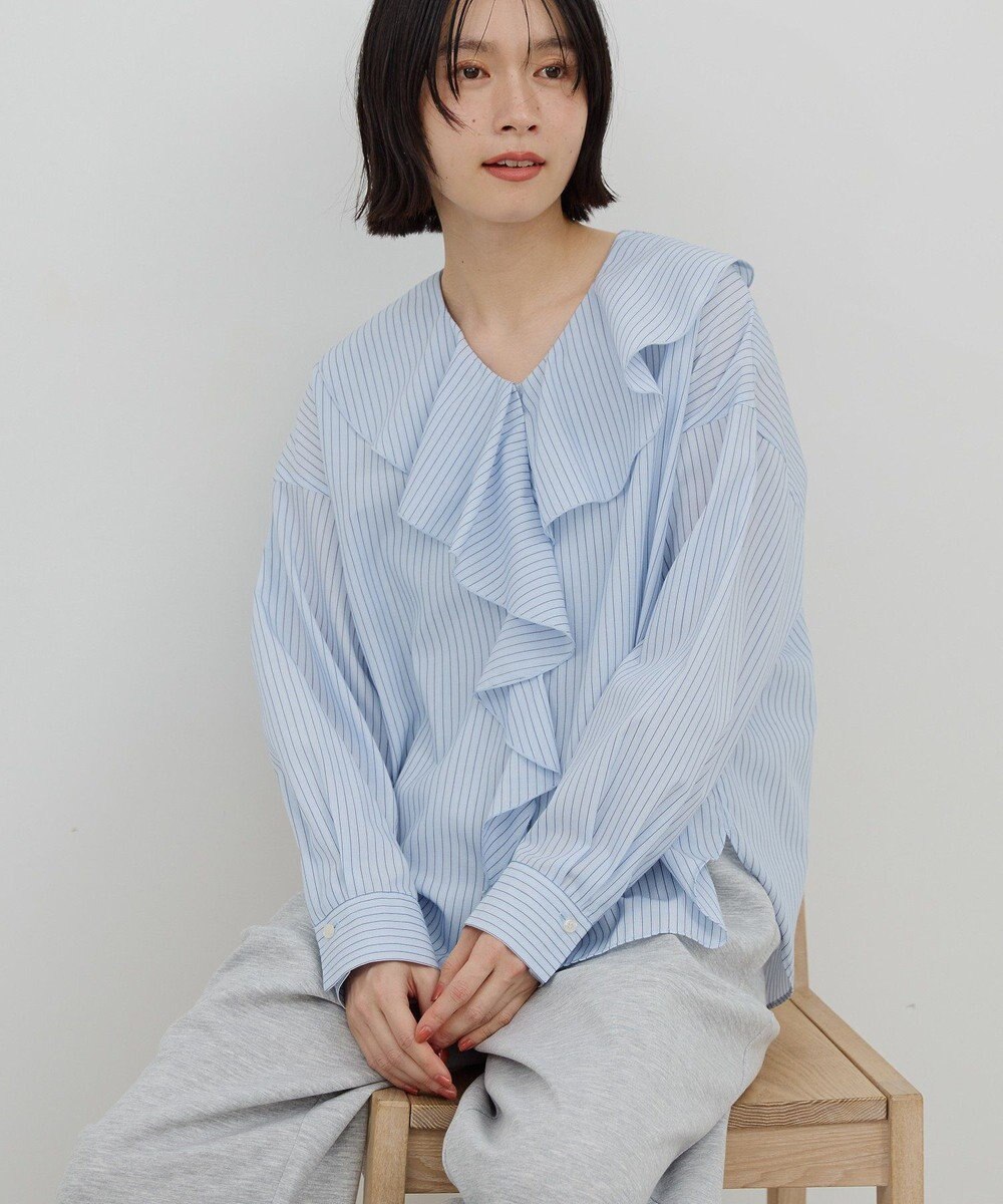 AMERICAN HOLIC 【イージーケア】ラッフルブラウス 