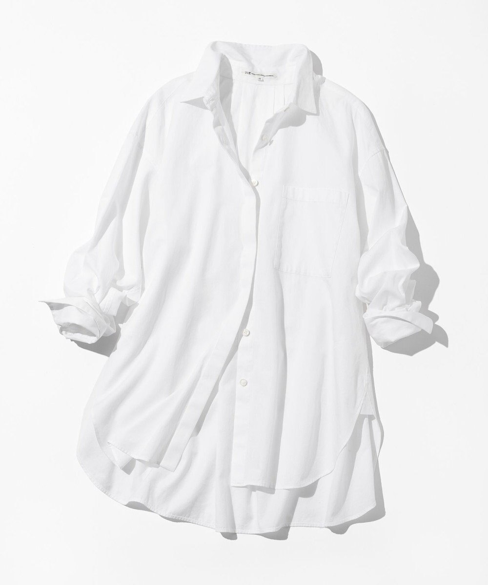 23区 L 【Oggi掲載・見上愛さん着用】CANCLINI シャーティング ルーズフィットシャツ 