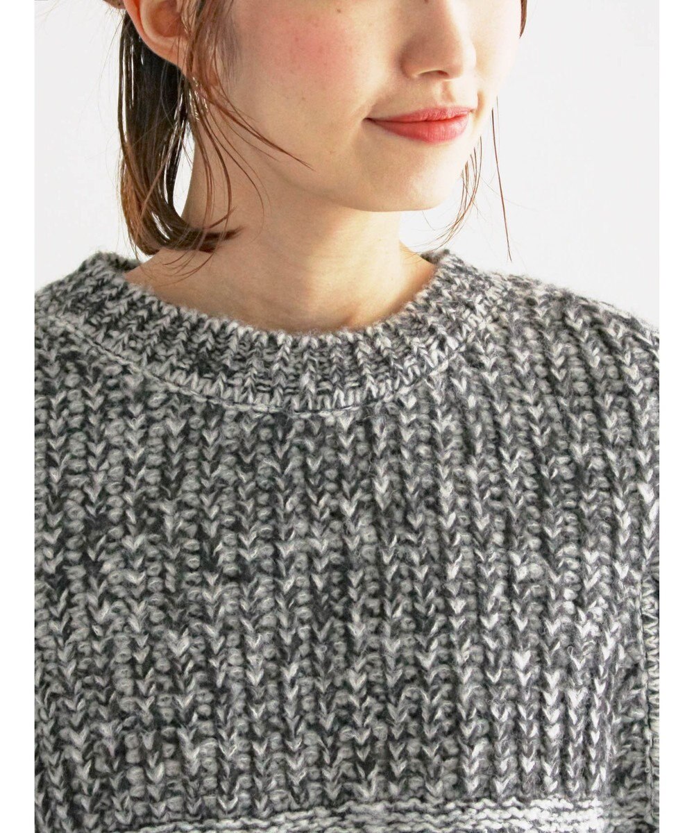 Te chichi ループ編みポンチョ 