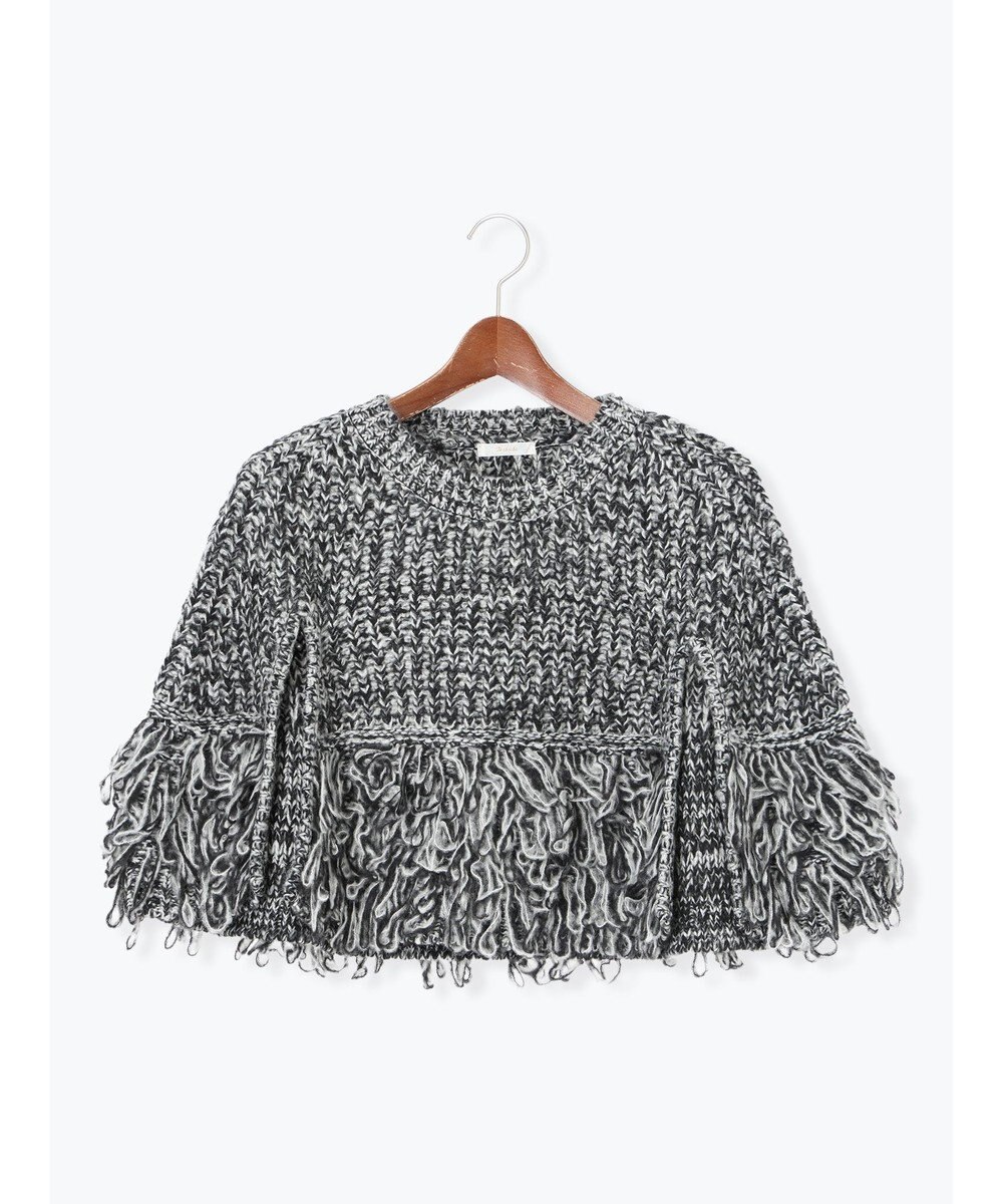 Te chichi ループ編みポンチョ 