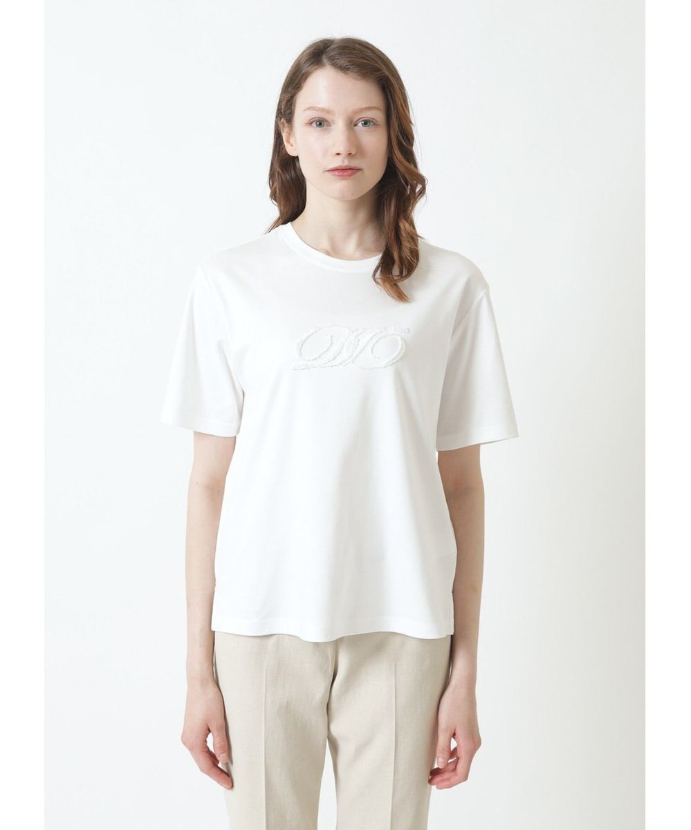 DAKS ロゴ スパンコール Tシャツ 