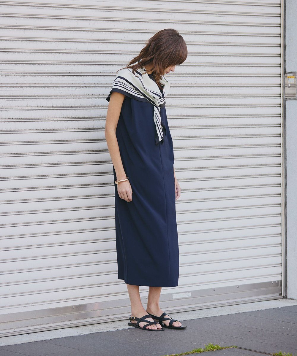 uncrave クールタッチツイル ノースリーブワンピース 