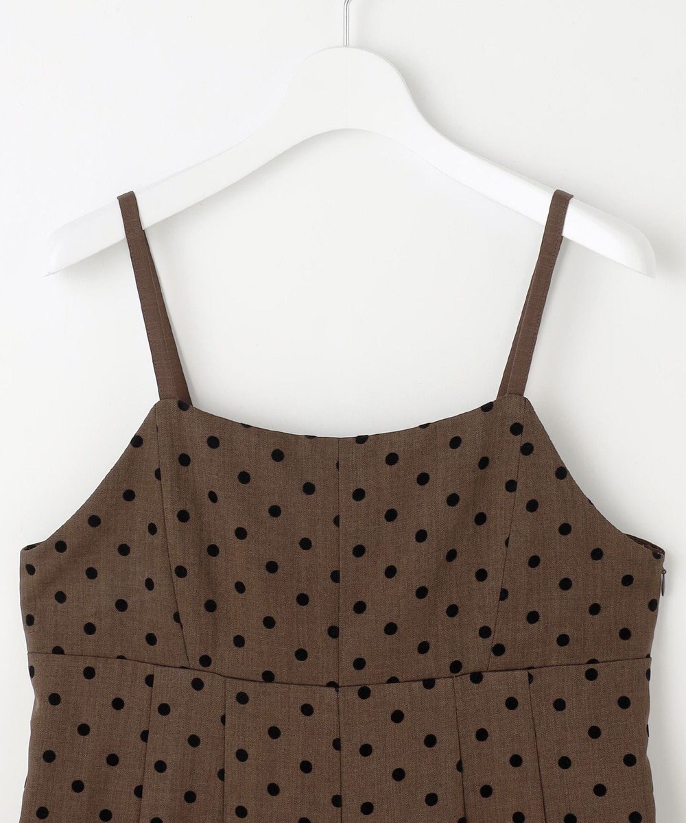 Feroux ドットフロッキー ロンパース 