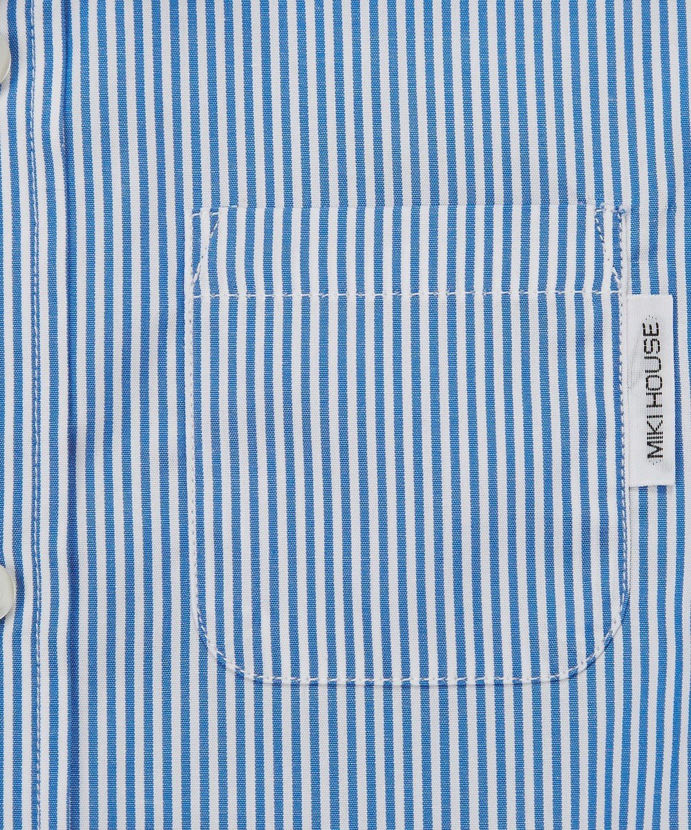 MIKI HOUSE HOT BISCUITS 【110-130cm】ブロード素材の長袖シャツ 