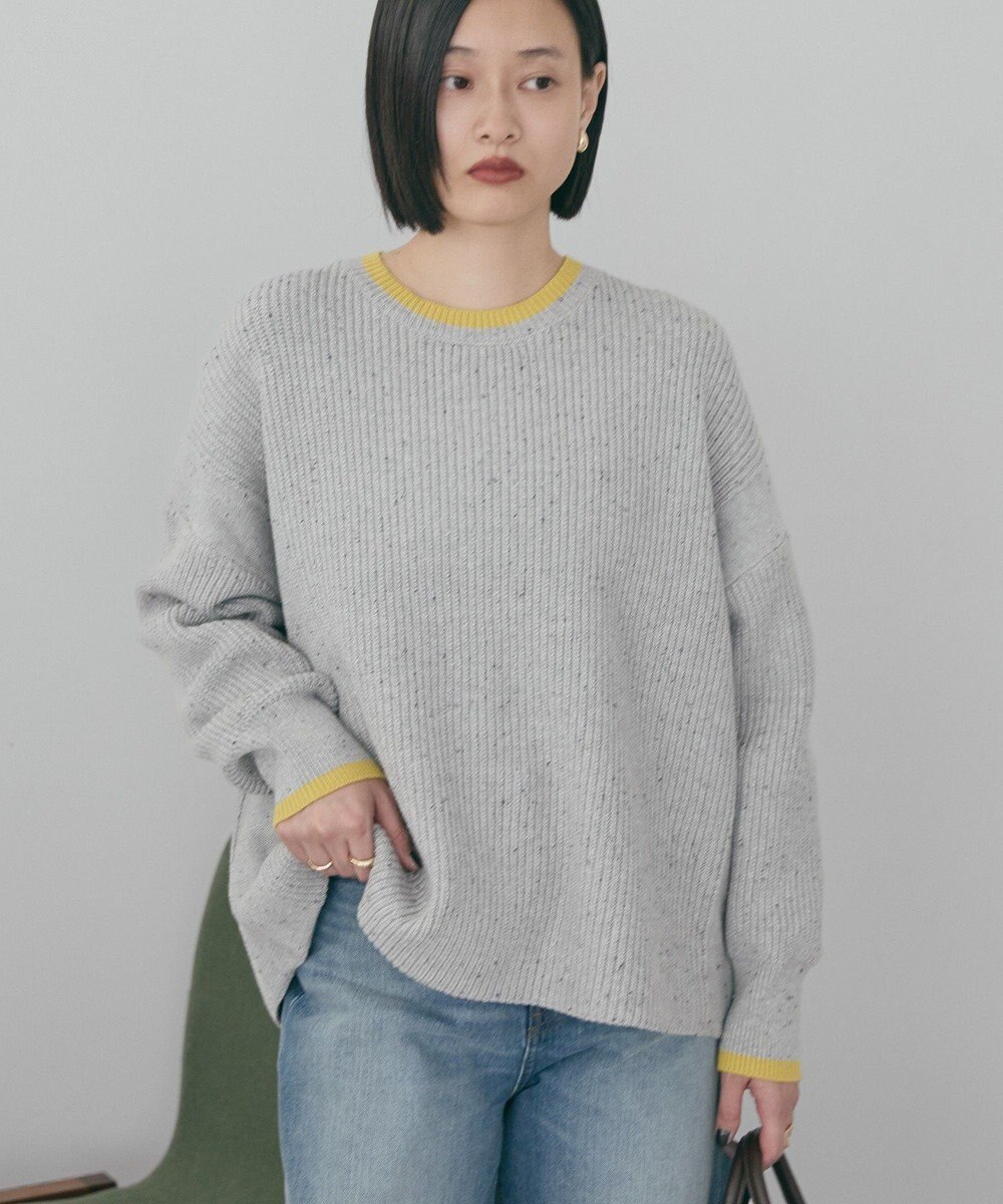 AMERICAN HOLIC 【WEB限定】配色ラインニットプルオーバー 