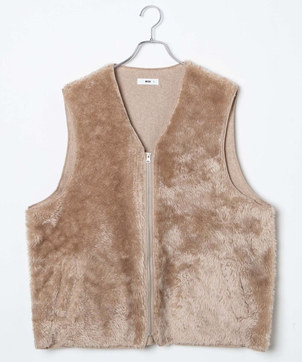 WEGO フェイクファーBIGベスト 