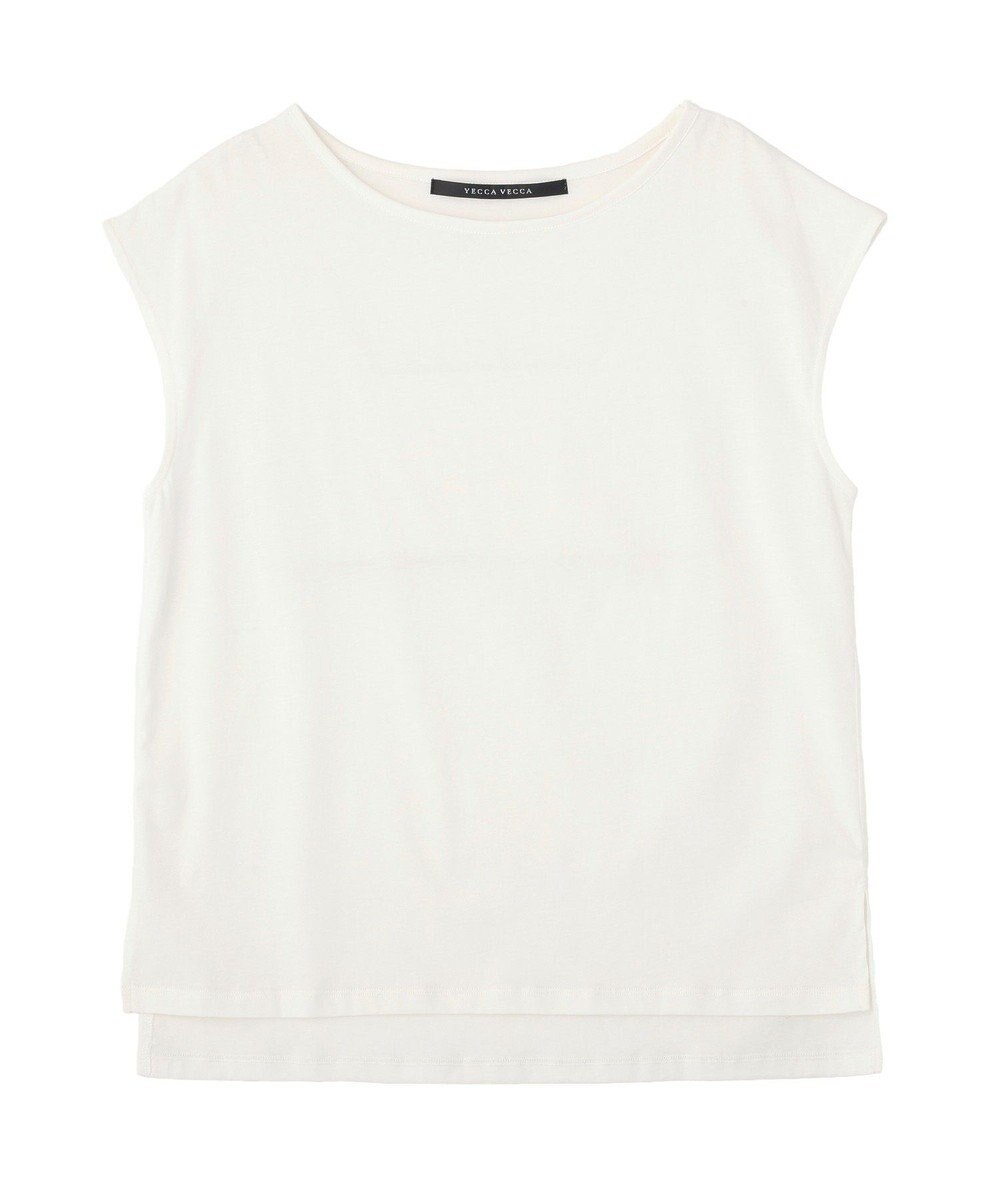 YECCA VECCA 【2点SET】刺繍メッシュキャミセットコットンTee 