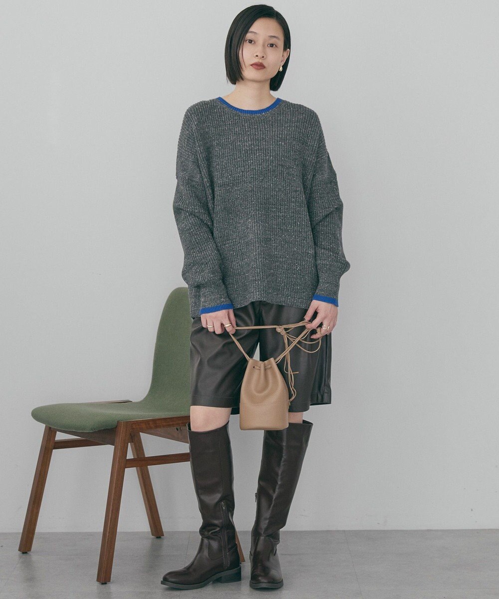 AMERICAN HOLIC 【WEB限定】配色ラインニットプルオーバー 