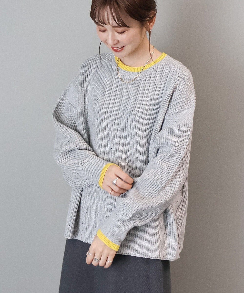 AMERICAN HOLIC 【WEB限定】配色ラインニットプルオーバー 