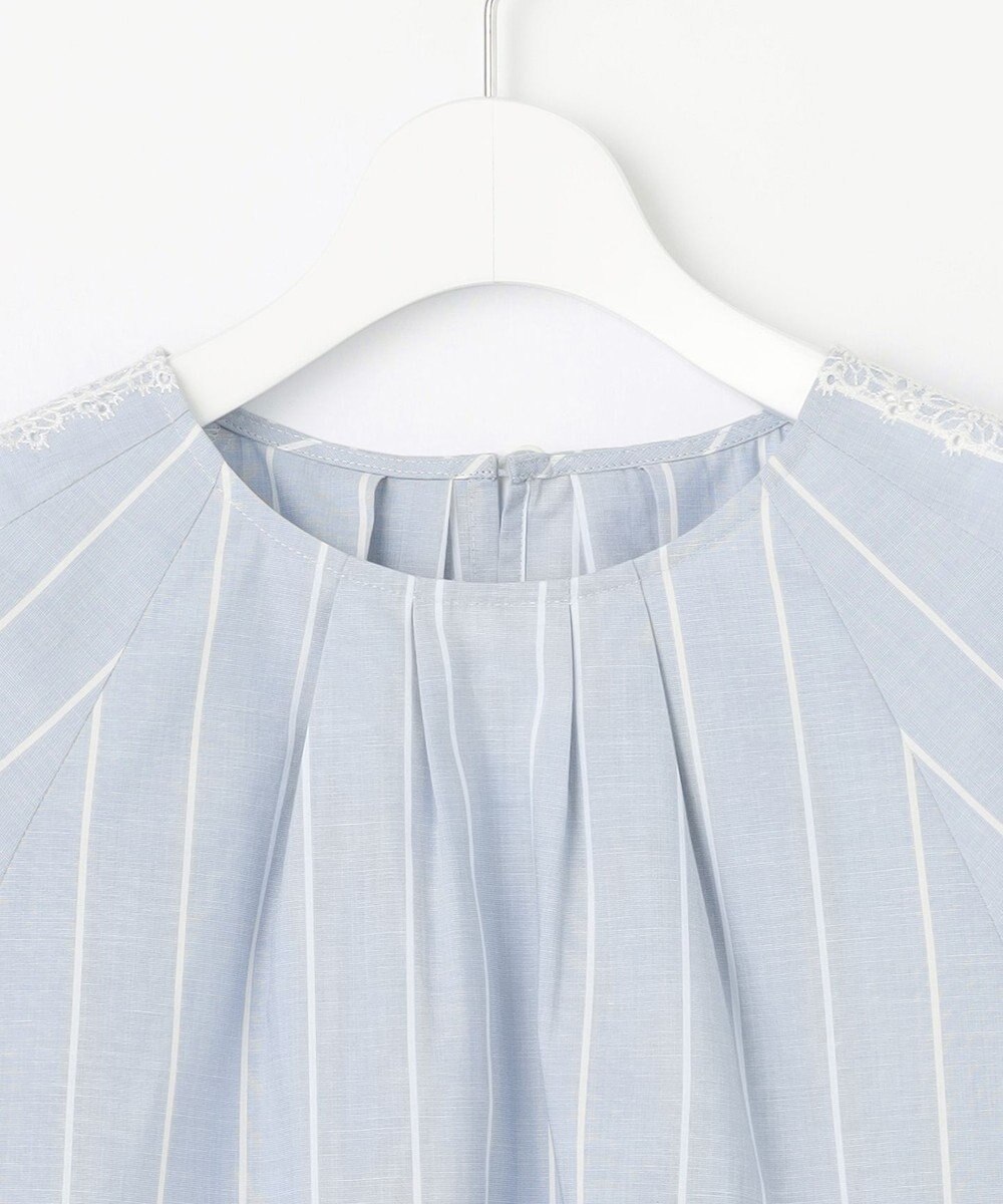 自由区 S 【洗える】エンブロイダリーブロードプルオーバー ブラウス 