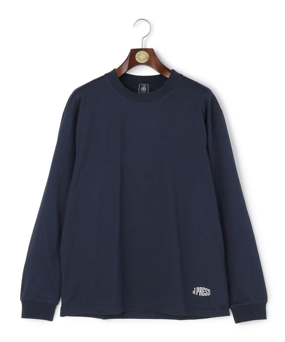 J.PRESS MEN 【J.PRESS ORIGINALS】【UNISEX】Cotton Jersey Small Logo Long Sleeve T-shirt 