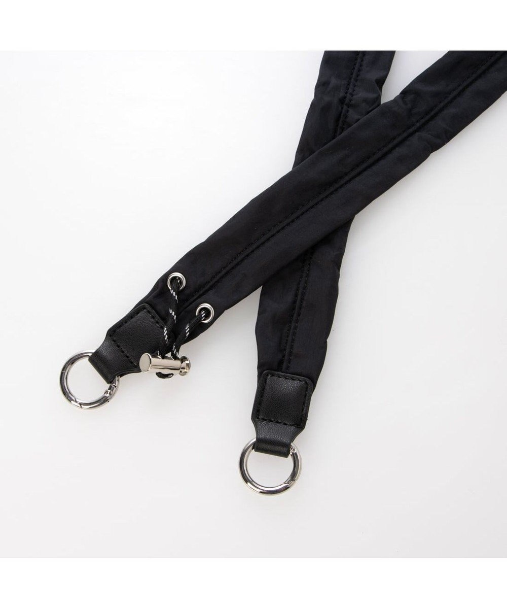 UNBILLION カシュカシュ cachecache / ミニポーチ付きギャザーショルダーナイロンバッグ 