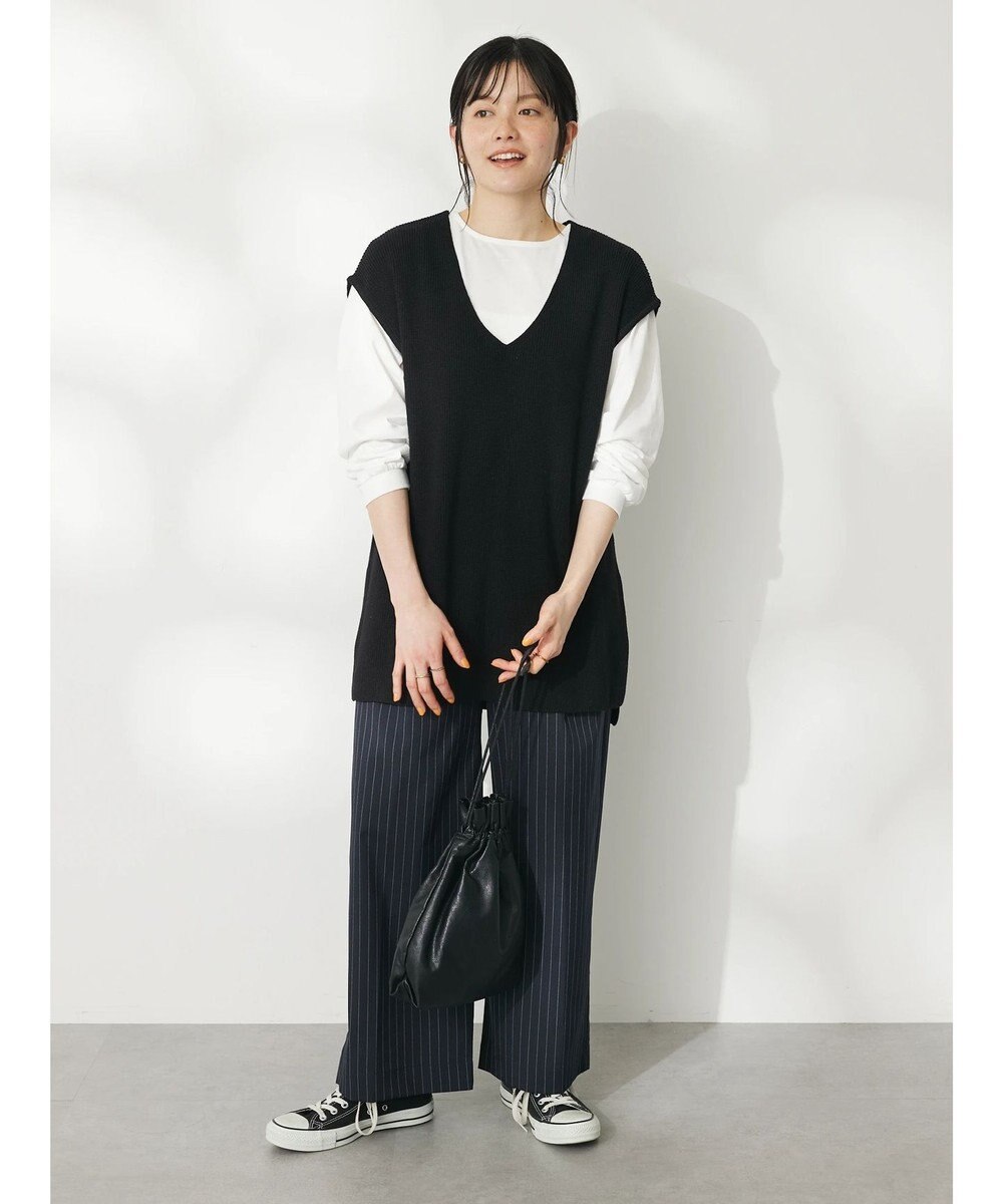 CRAFT STANDARD BOUTIQUE 【２点セット】片畦ニットベスト＋ロンＴＥＥ 