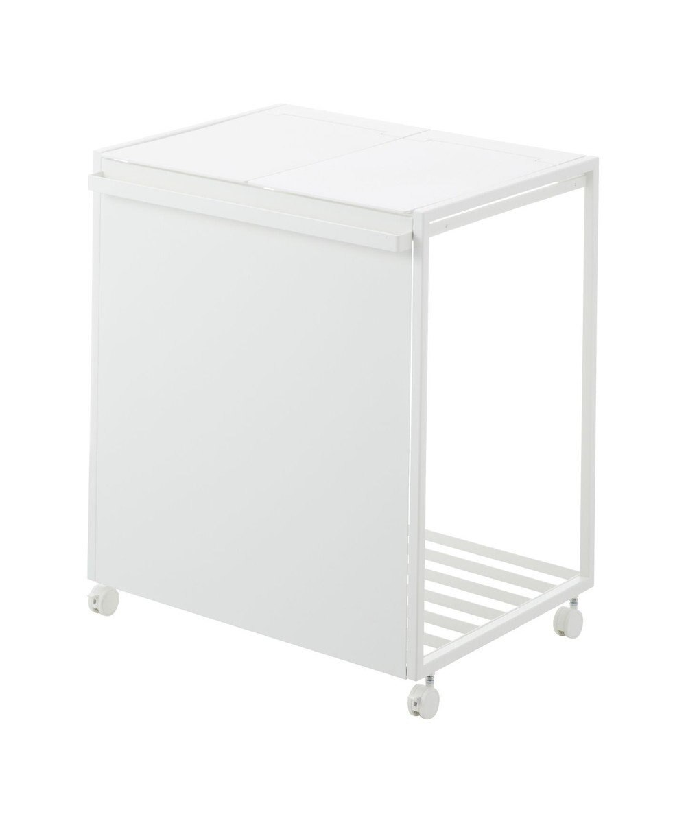 tower 蓋付き目隠し分別ダストワゴン タワー 45L 2分別 ホワイト 