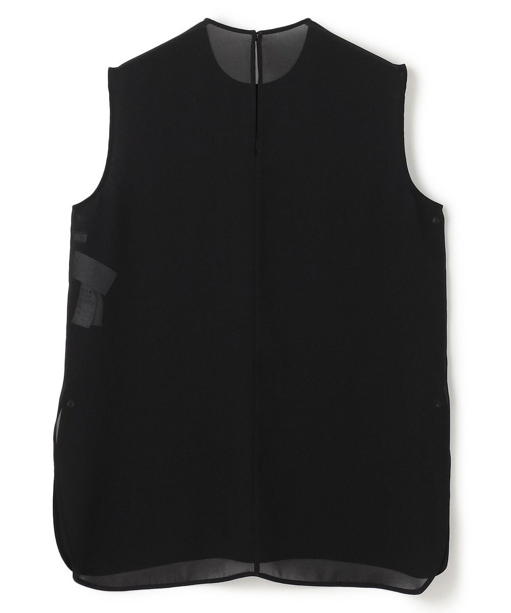 BEIGE， 【洗える】FLEUR / バックシアーノーカラーブラウス 