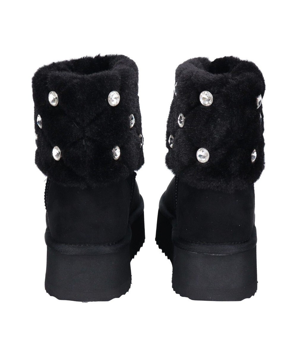 Bridget Birkin 【Bridget Birkin】キルティングビジュームートンブーツ 