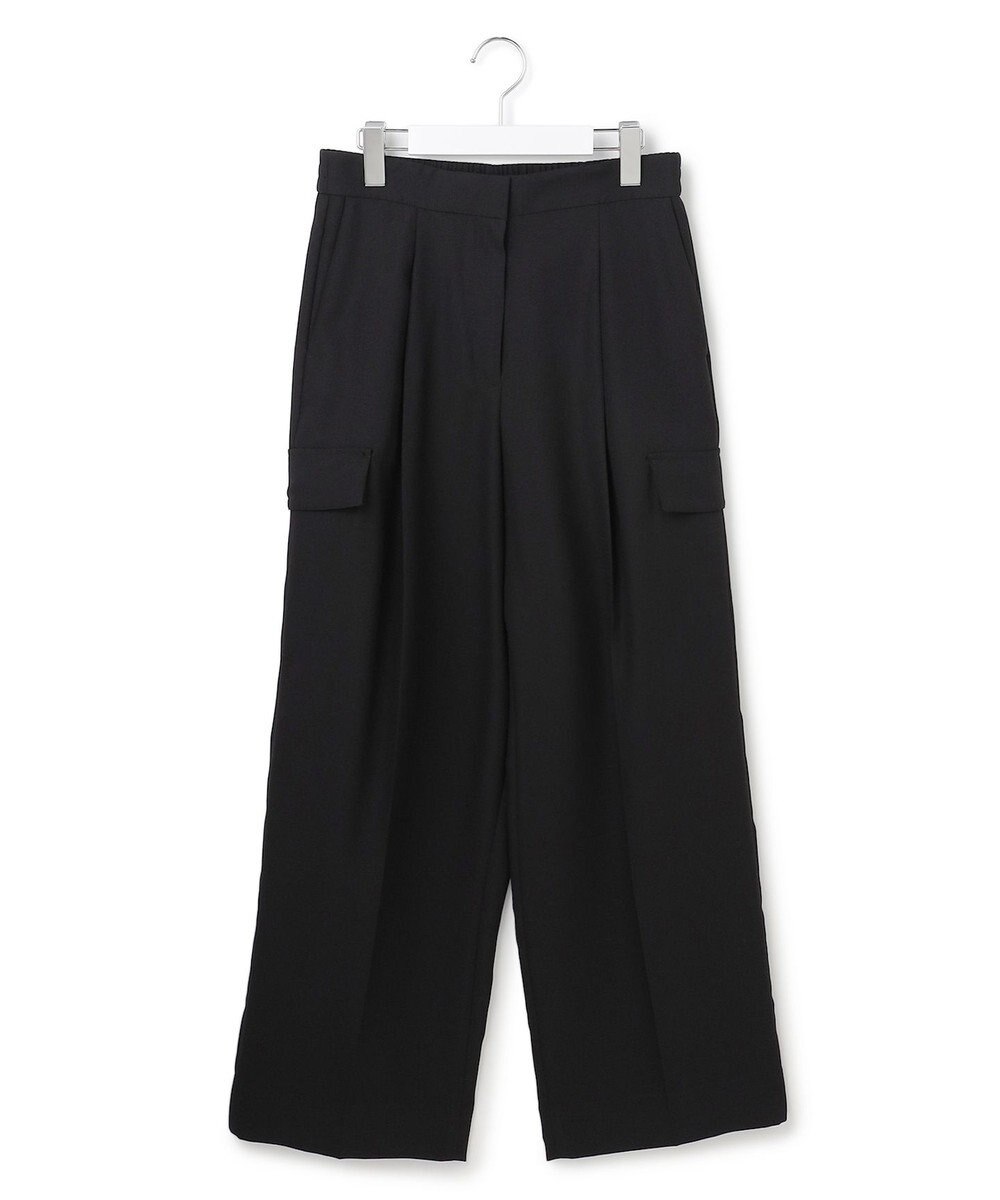 ICB FluidBackSatin ワイドストレートカーゴパンツ 