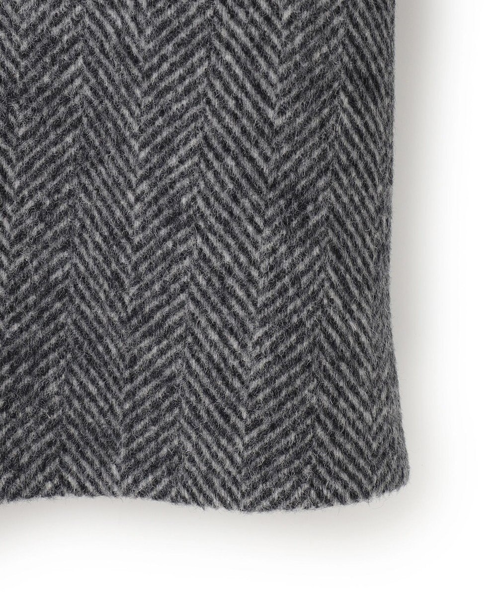 ICB WoolRever ノーカラーショートコート 