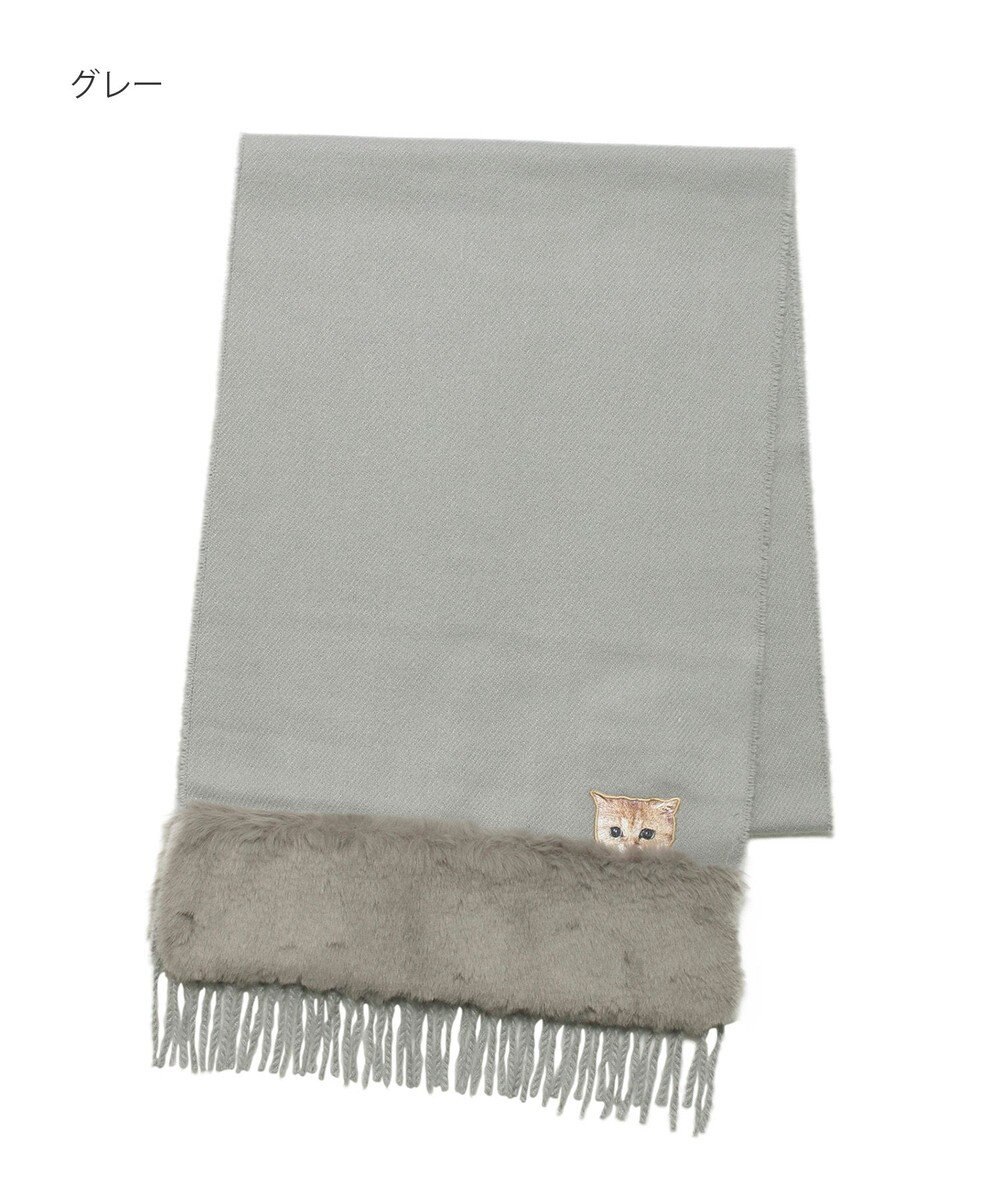 MOONBAT PAUL & JOE ACCESSOIRES ヌネットワッペン×ファームースタッチマフラー（パッケージ入り） 