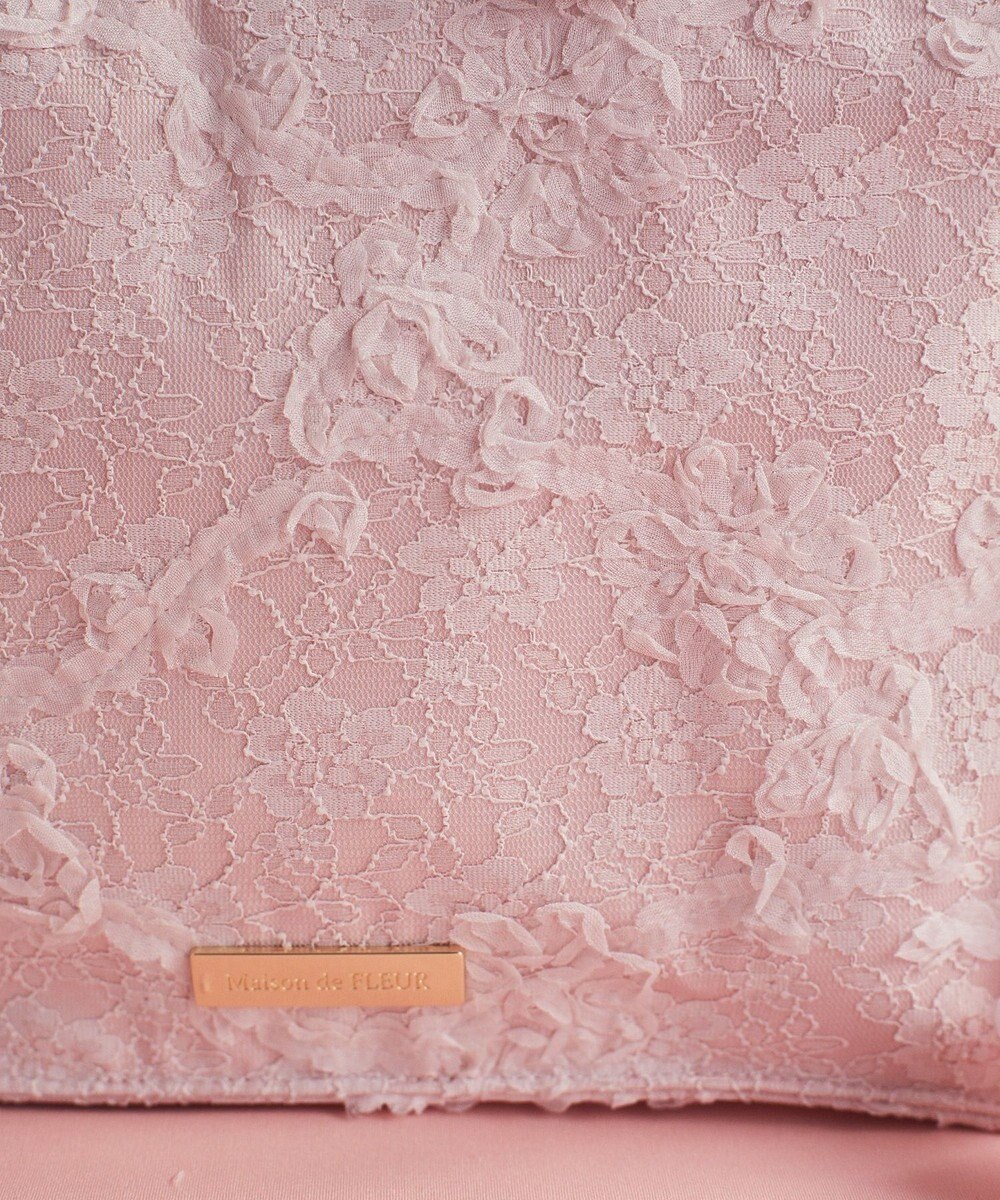 Maison de FLEUR 桜フリルハンドルスクエアトートSバッグ 