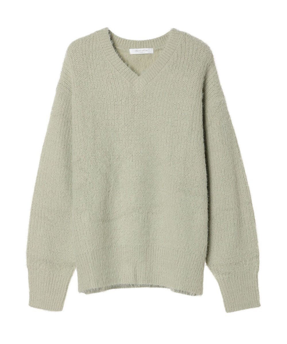 Green Parks フェザーＶネックニットプルオーバー 
