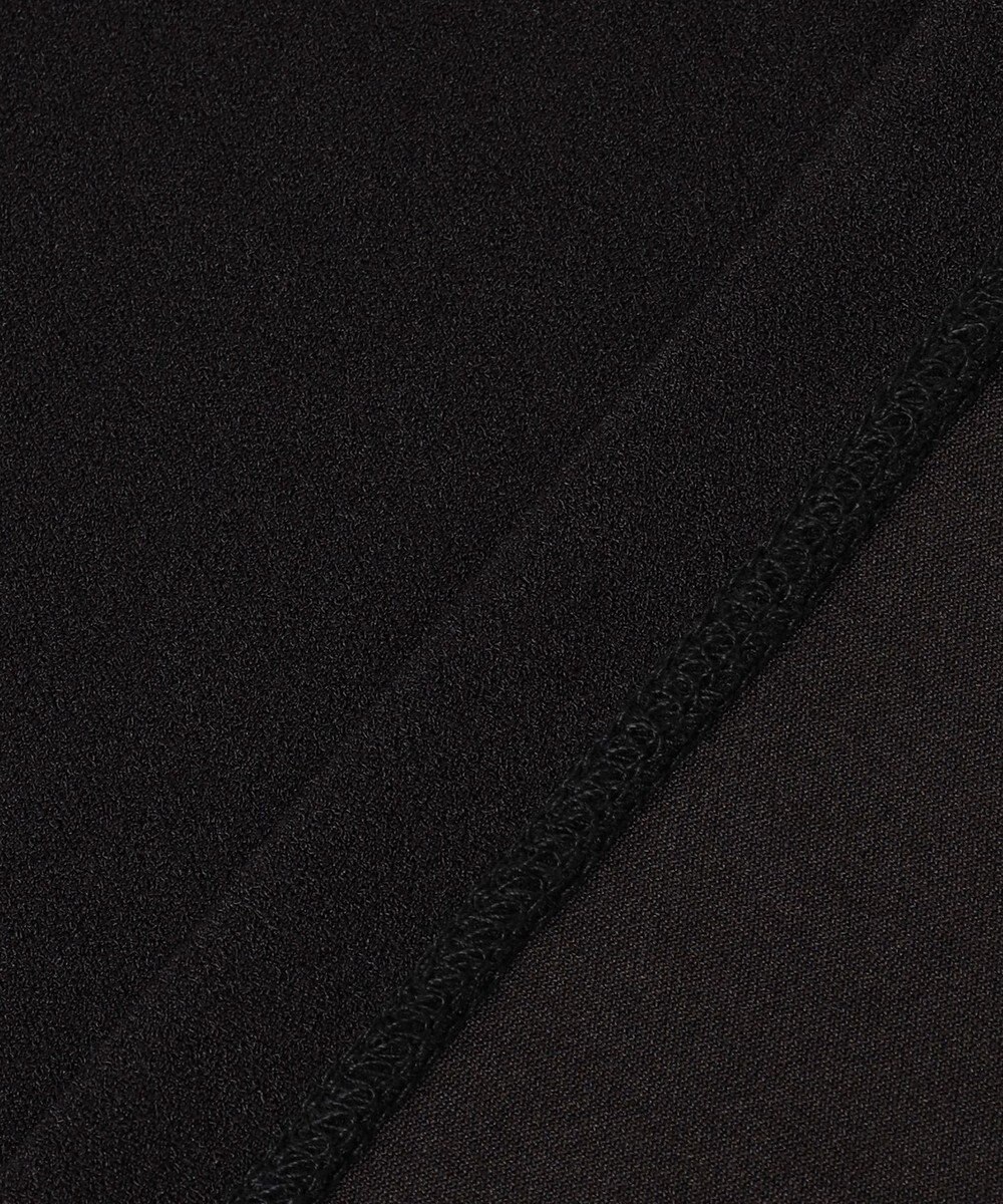 ICB L 【洗える】ジョーゼットジャージー 異素材コンビプルオーバー 