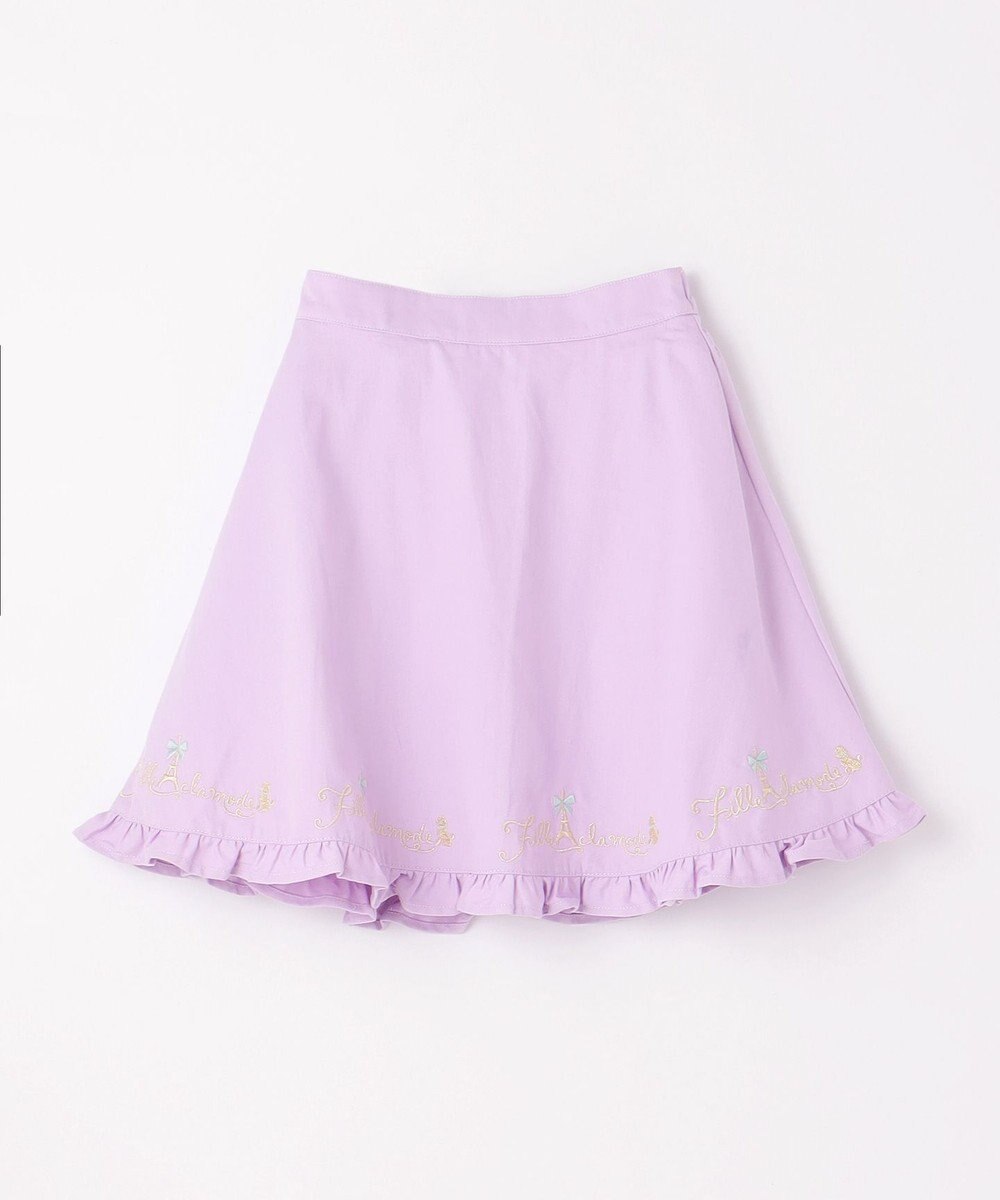 ANY KIDS 裾 ロゴ刺繍 スカパン 