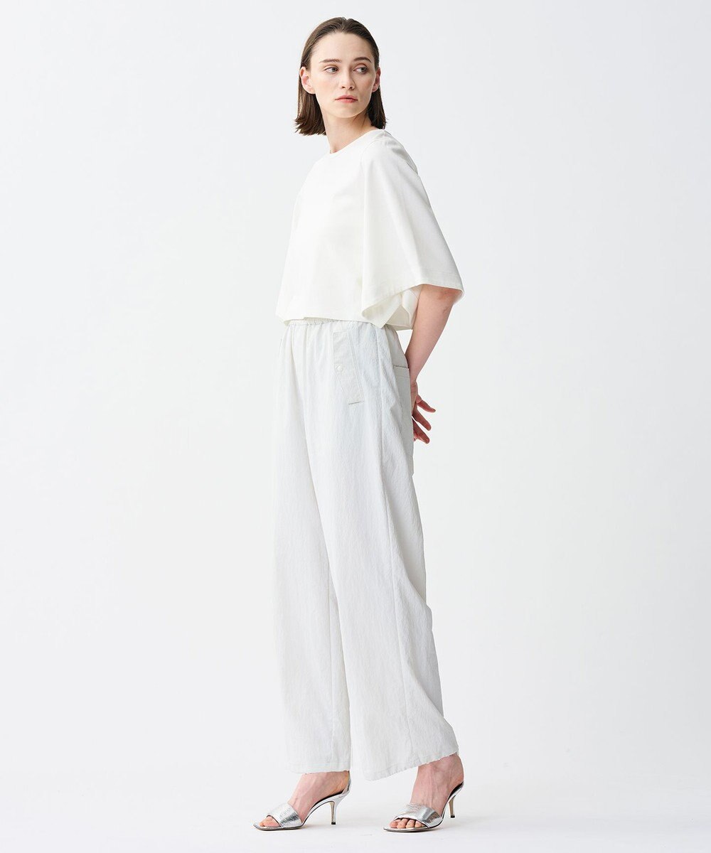 uncrave ダブルフェイスジャージー ハンカチスリーブトップス 