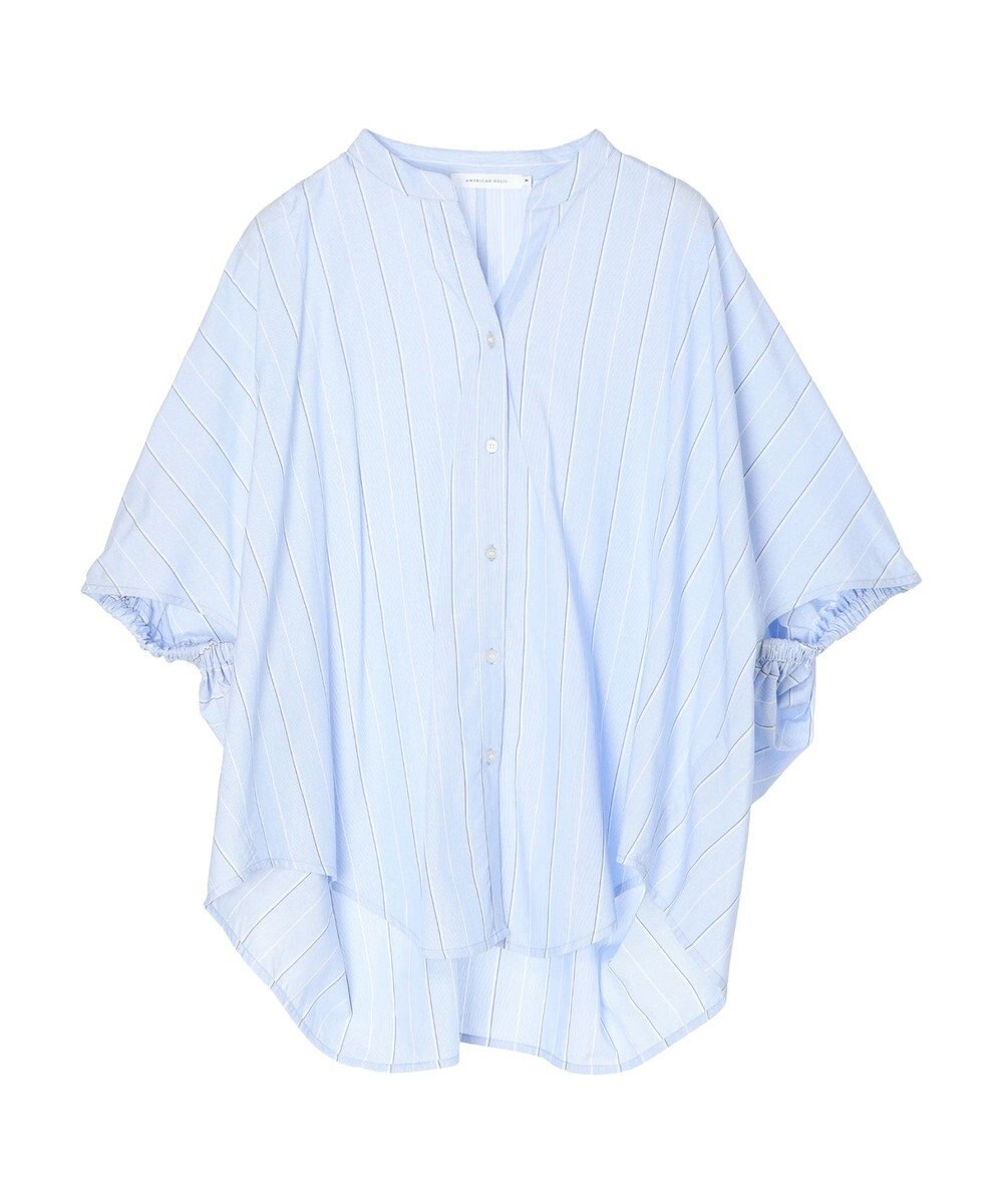 AMERICAN HOLIC 接触冷感＋ＵＶカット　ギャザースリーブブラウス 