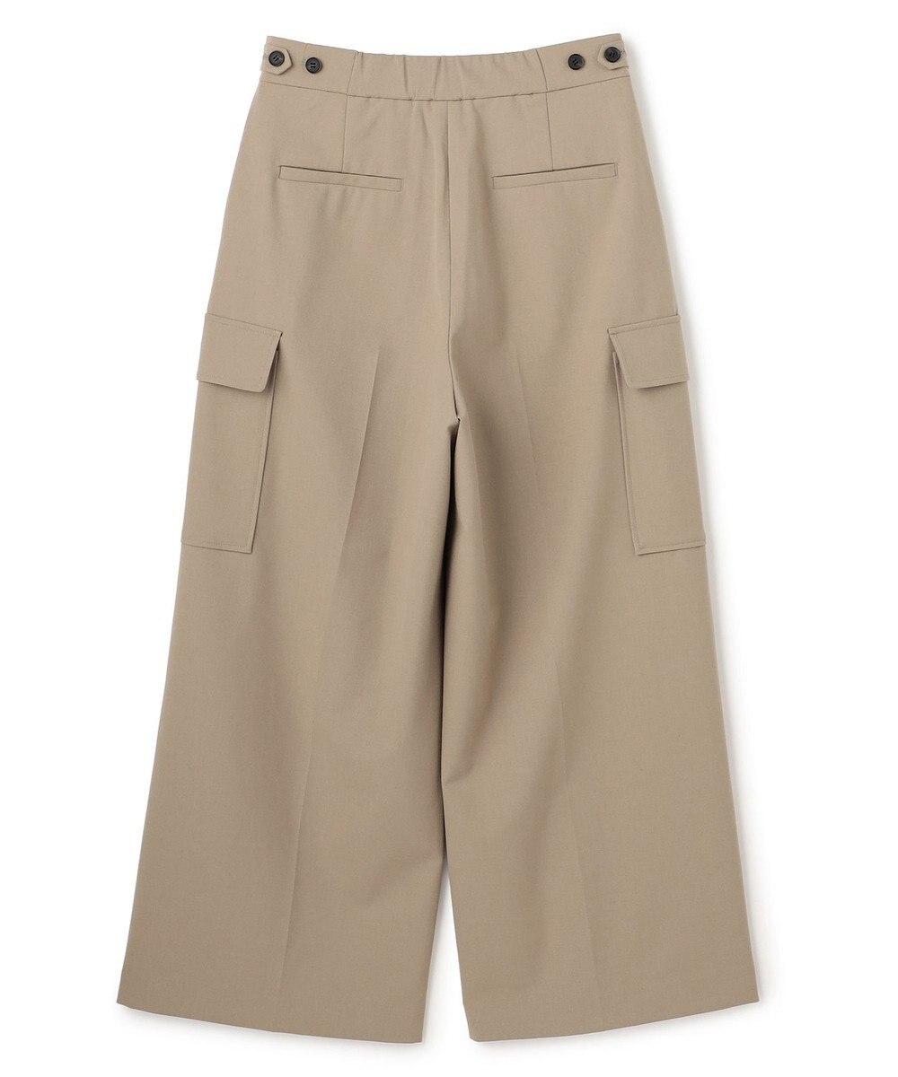 UNFILO ウールライク カーゴワイドパンツ 