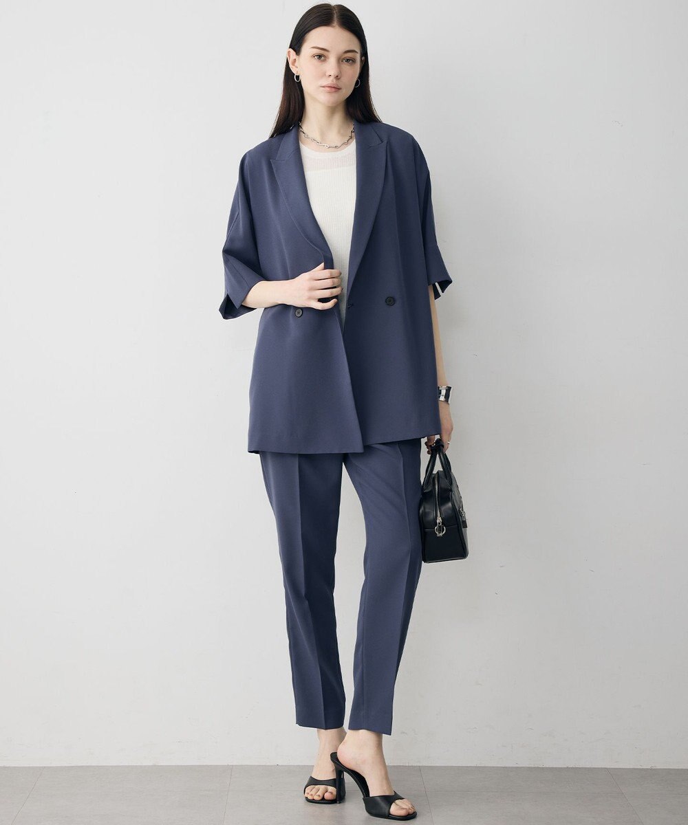 ICB 【先行予約】 FluidBackSatin ハーフスリーブジャケット 