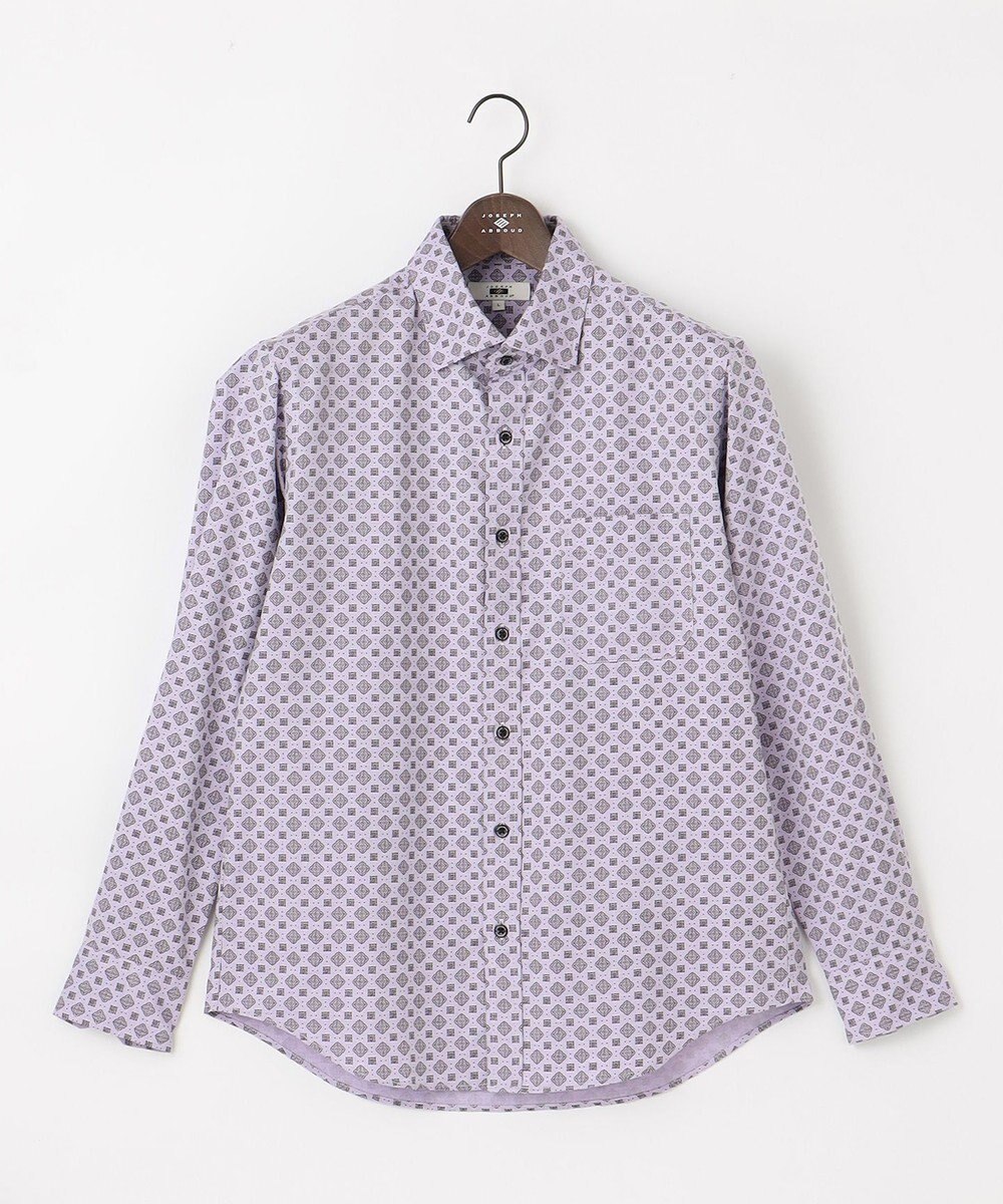 JOSEPH ABBOUD 【キングサイズ・柔らか】ファインパターンプリント シャツ 