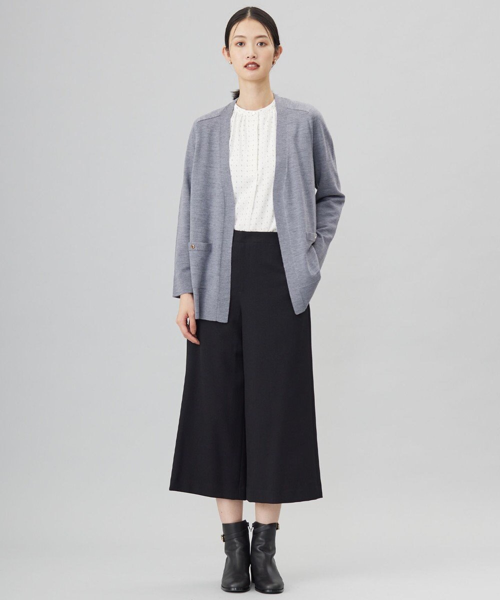 J.PRESS LADIES S 【洗える】KNIT BASIC ロングカーディガン 