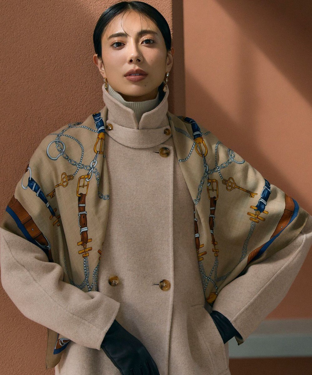 23区 【好評につき追加予約/Oggi10月号掲載】ウール カシミヤ ストール 