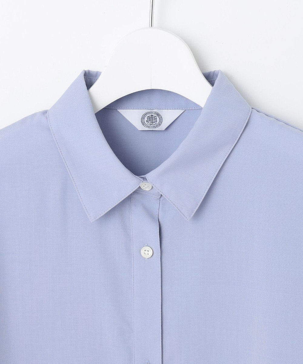 J.PRESS LADIES 【洗える】スパンローン バックプリーツ ブラウス 