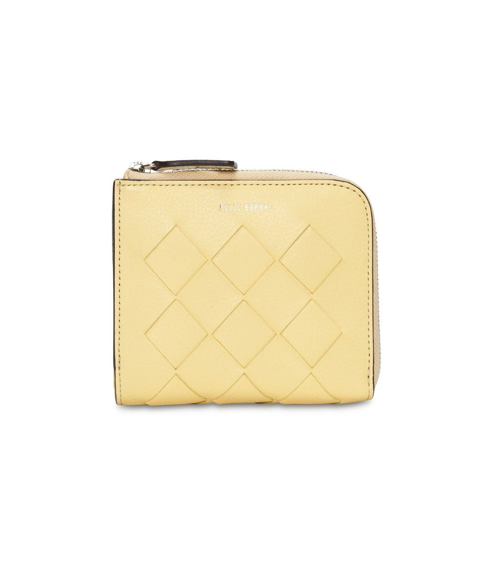 PELLE BORSA メッシュL字ファスナーミニ財布 Chrono Weave クロノウィーブ 5842 