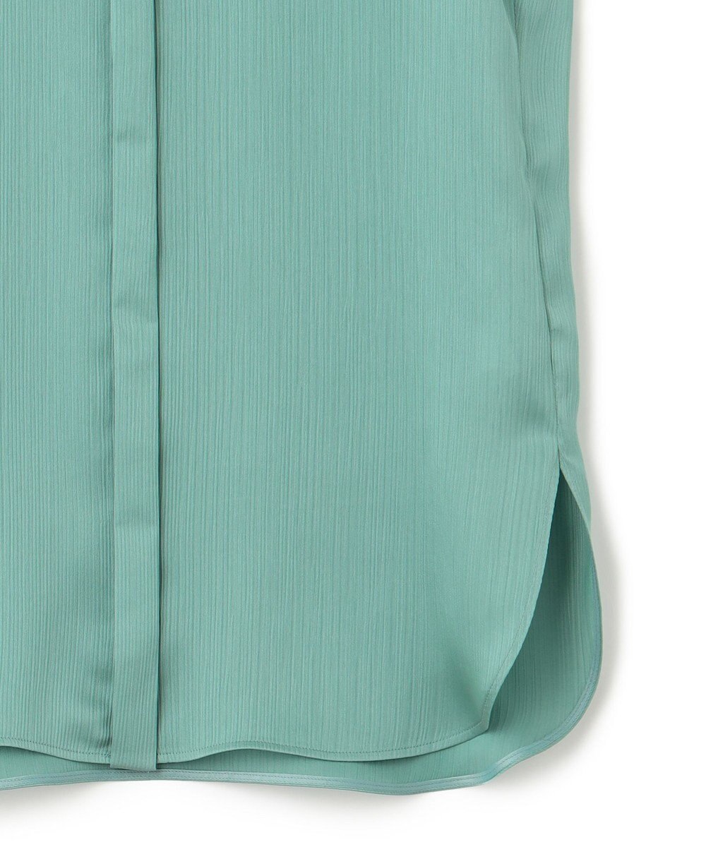 ICB 【接触冷感・洗える】サテンヨウリュウ フレンチスリーブシャツ 