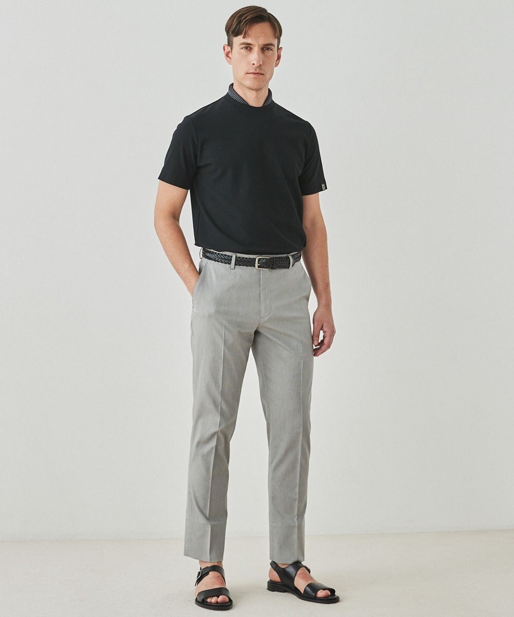 GOTAIRIKU 仕事で着られる綿パン【吸水速乾/ストレッチ/折り目加工】クールマックスコットンパンツ_ノータック（25年モデル） 