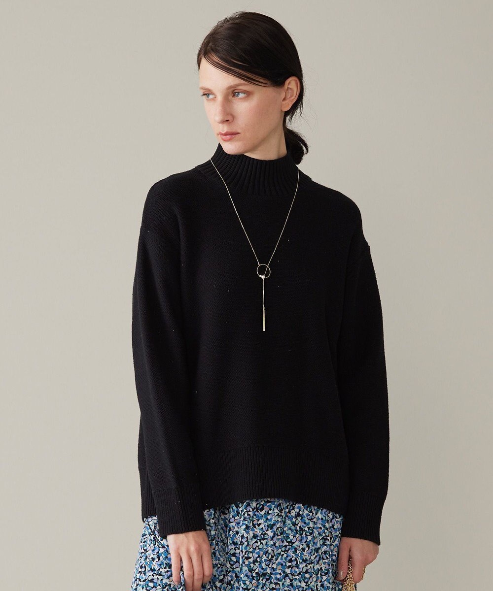 自由区 【洗える】スパングルミドルゲージ ニット 