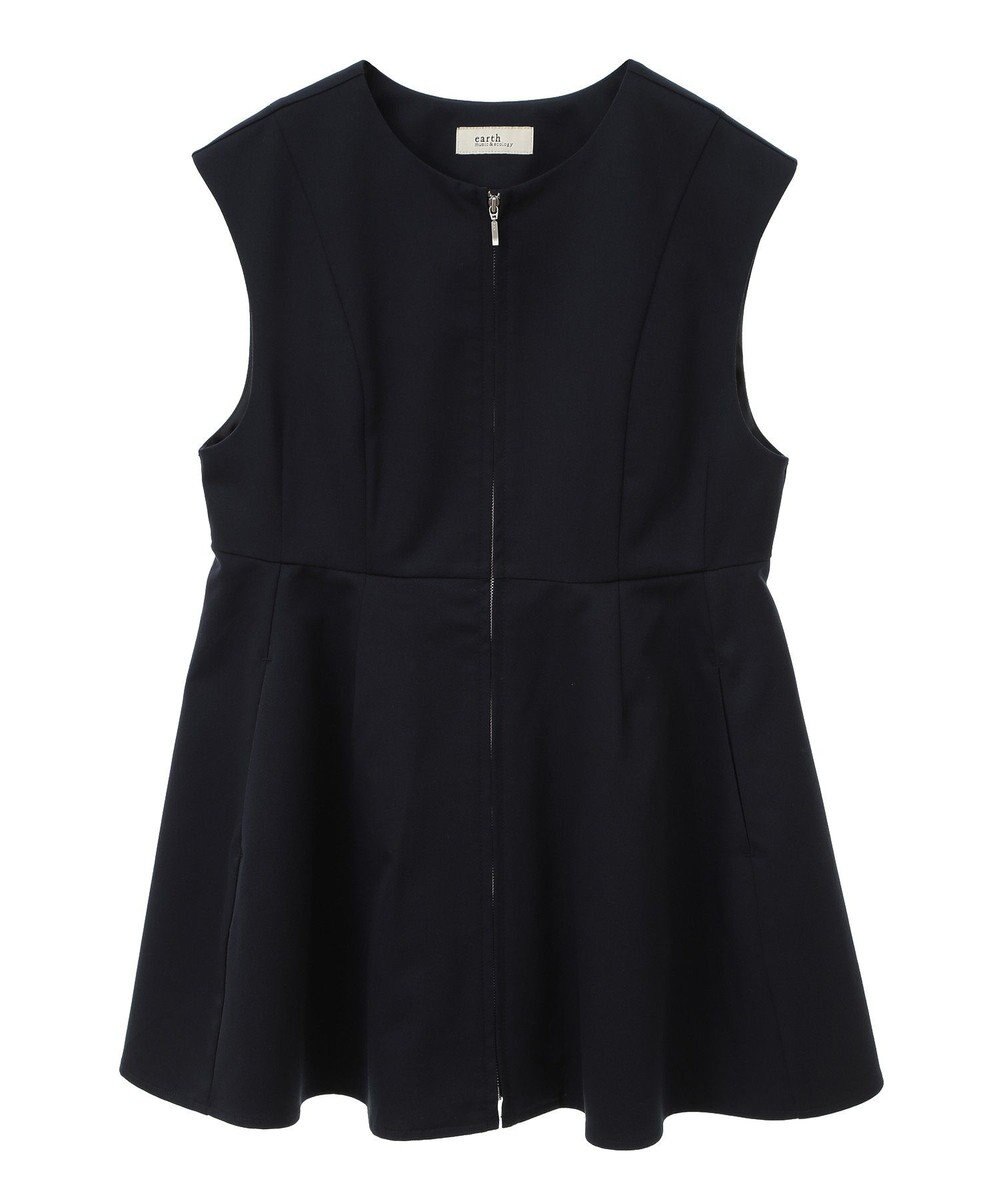 earth music&ecology ペプラムジップジレ 