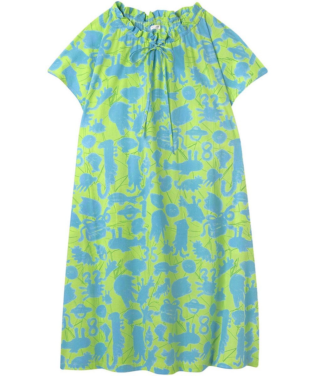 tsumori chisato SLEEP ツモリチサト ワンピース 綿100%(本体) ローン素材 4分袖 ロング丈 レディース UNT112 /ワコール 