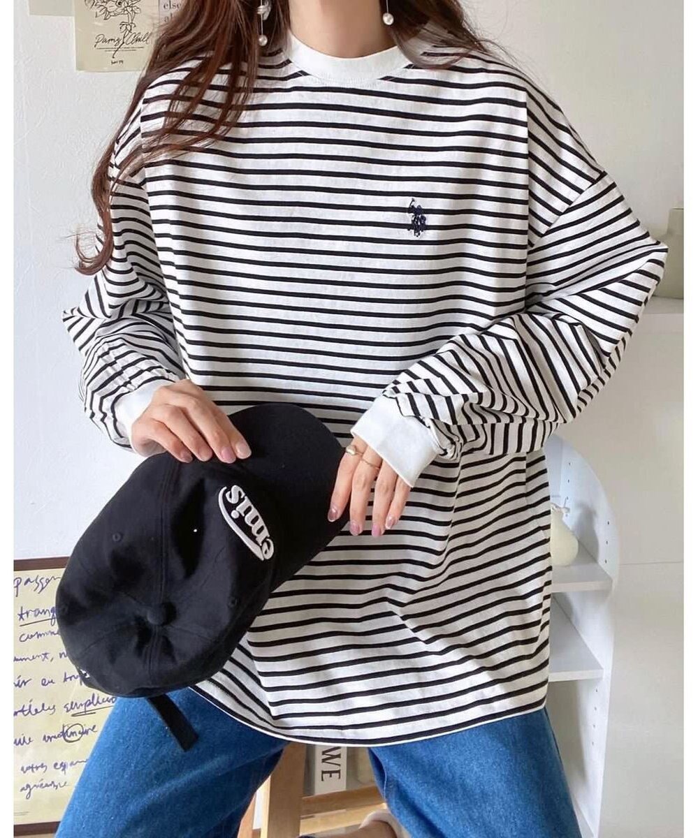 WEGO USPOLOだぼそでカラーロンT 