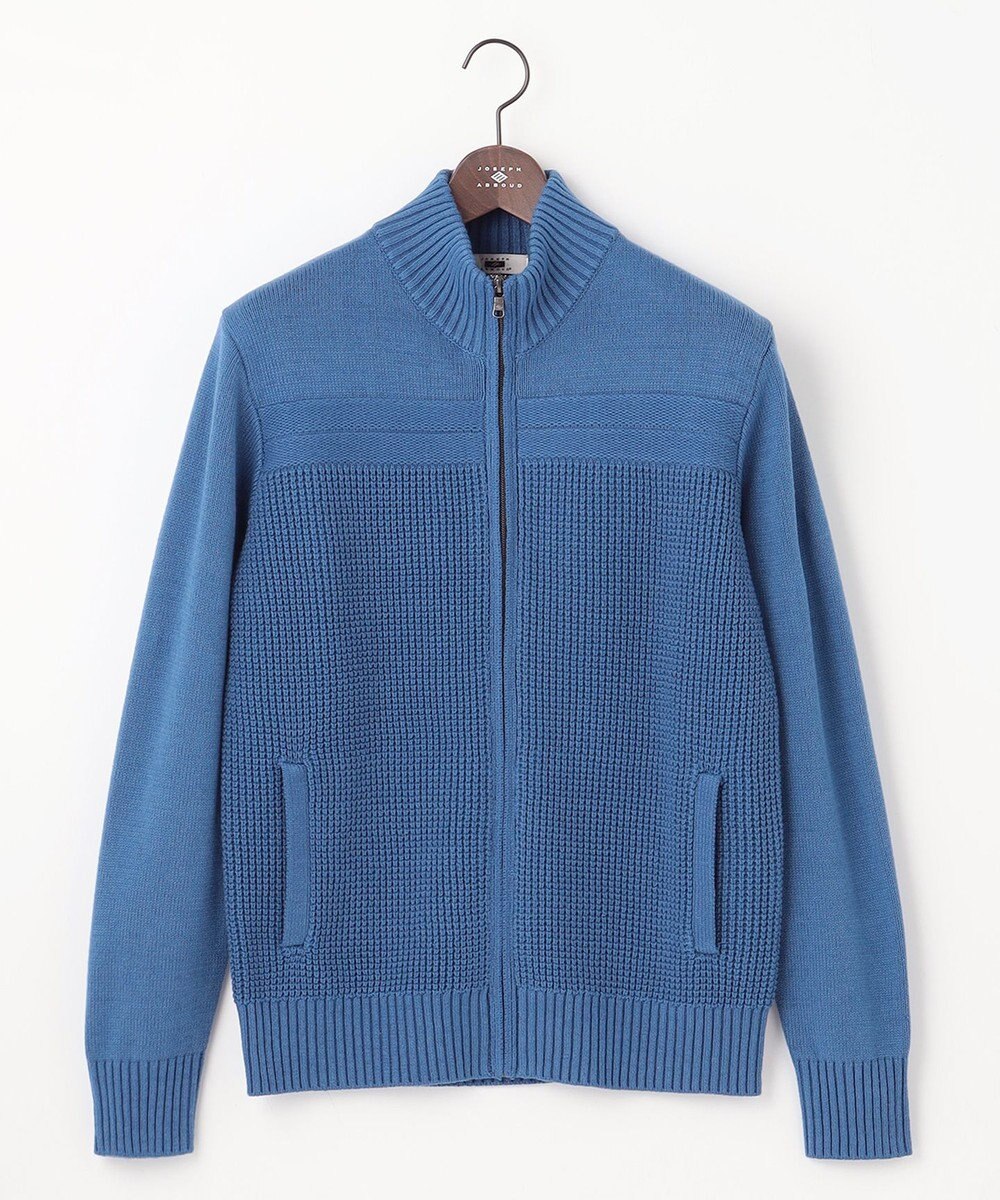 JOSEPH ABBOUD 【洗える】コットンバルキーニットブルゾン 