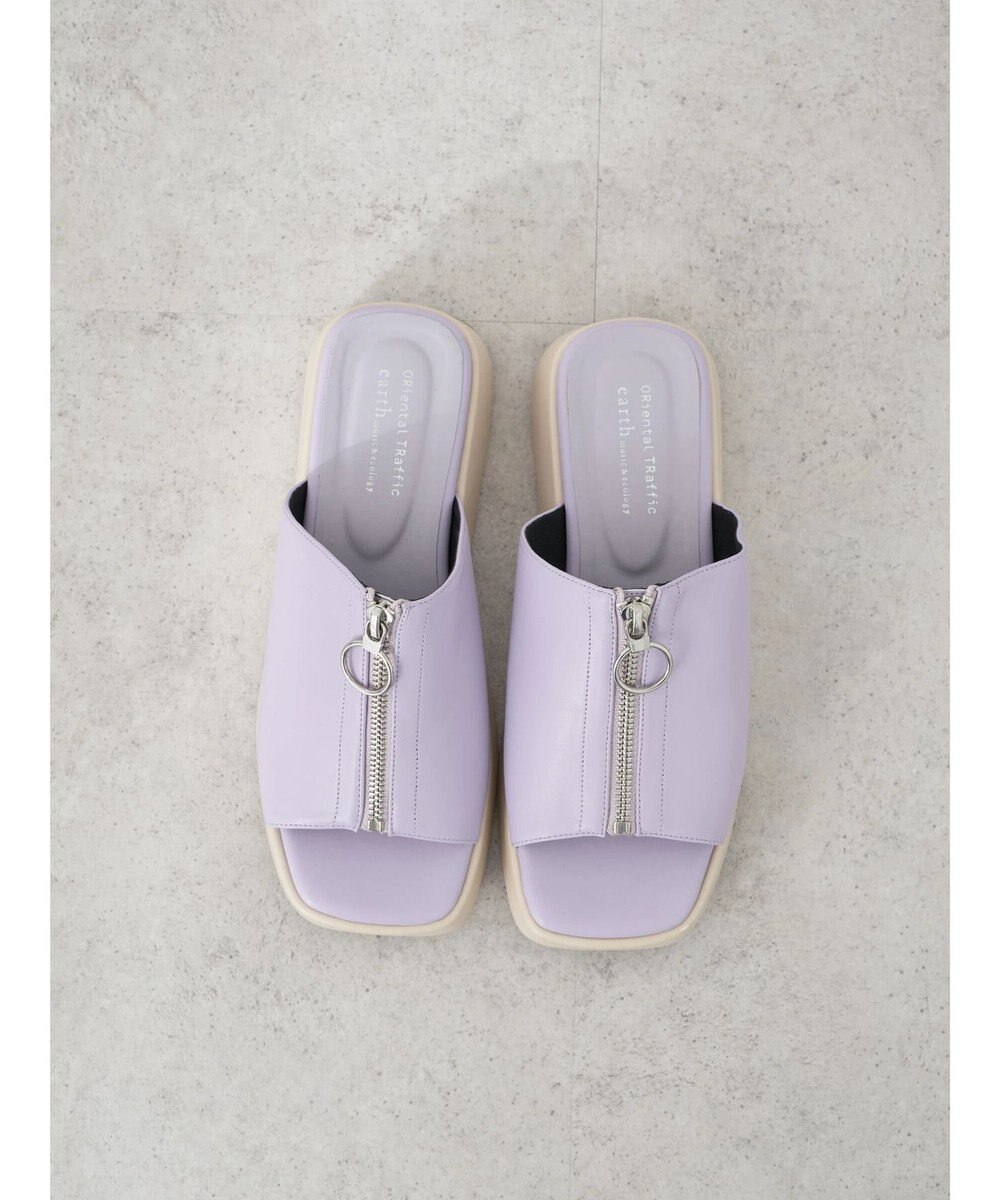 earth music&ecology ＯＲｉｅｎｔａｌＴＲａｆｆｉｃ　フロントジップサンダル 