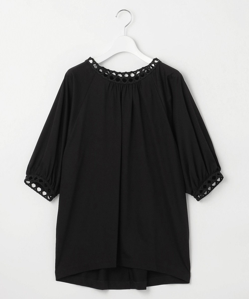 自由区 S 【洗える】コード刺繍 カットソー 