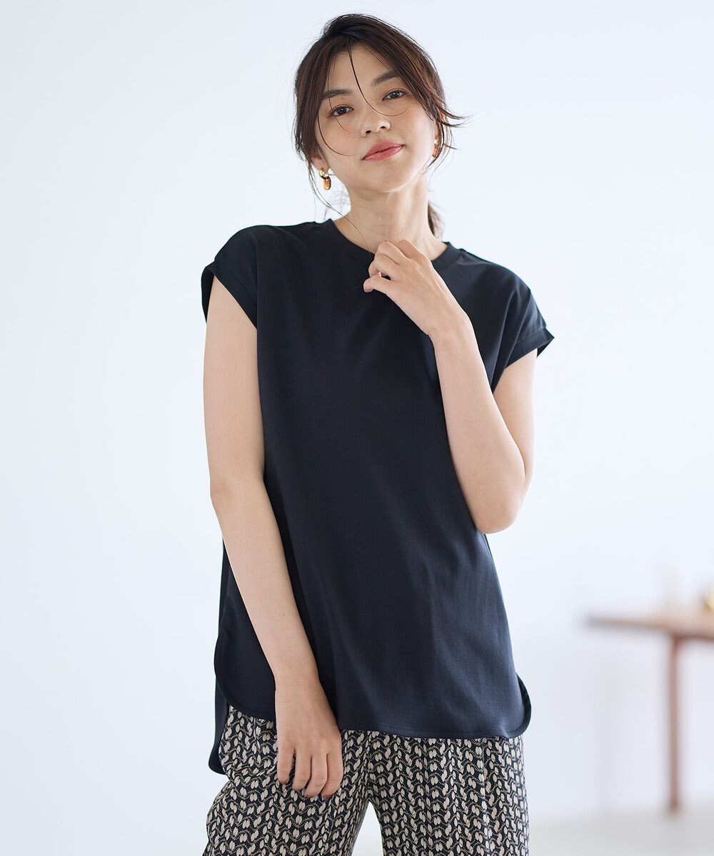 ANY 【汗ジミ防止加工】シルケットスムースノースリーブプルオーバー 