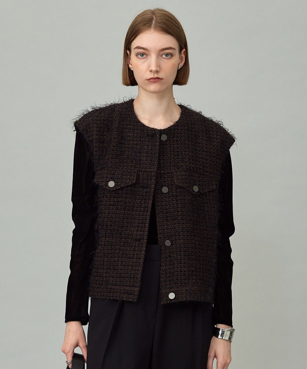 ICB フェザーツイード ベスト 