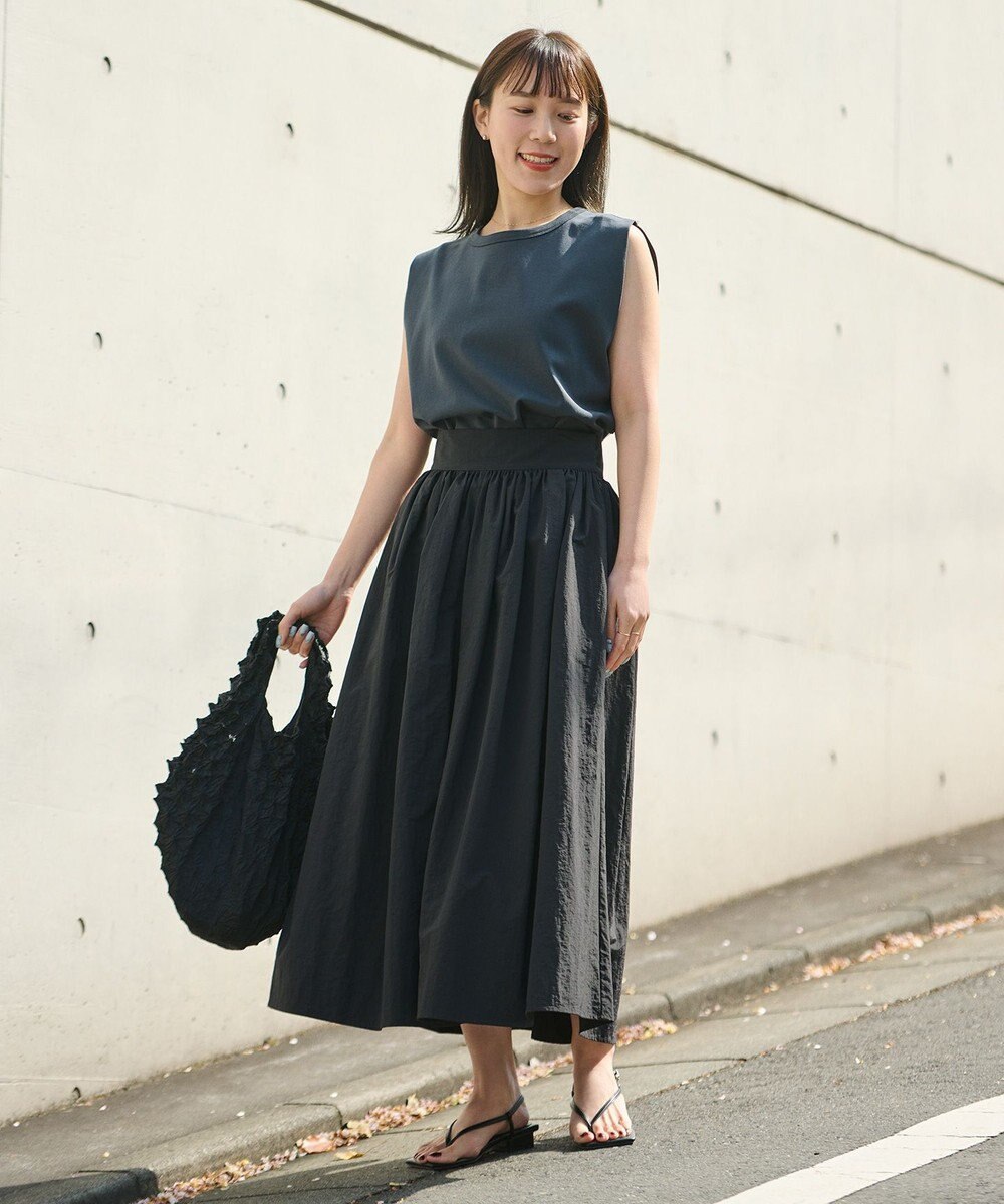 uncrave 【撥水・UVカット・接触冷感】プルーフナイロン フレアスカート 