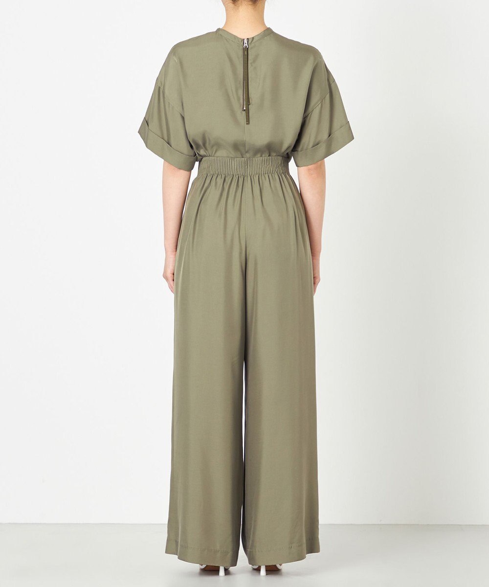 NAVE 【ReNAVE・セットアップ可/洗える/UVケア/接触冷感】フィブリルシャンブレー ワイドパンツ 